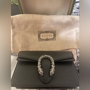 GUCCI Dionysus leather super mini bag